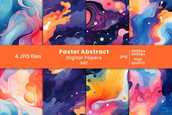 Download Watercolor Pastel Abstract Digital Paper - Watercolor Collection