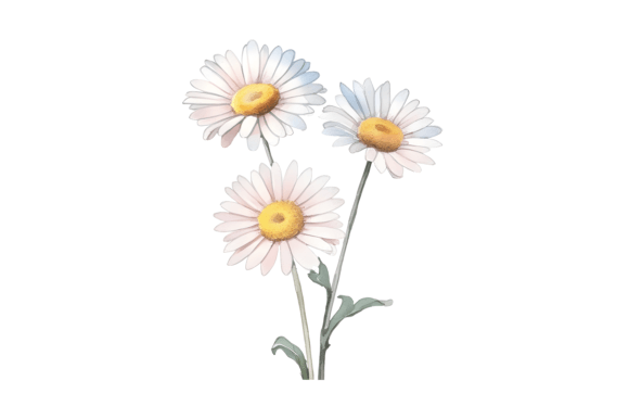 Download Watercolor Daisy Bouquet Clipart - Watercolor Collection
