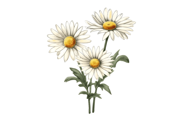 Download Watercolor Daisy Bouquet Clipart - Watercolor Collection