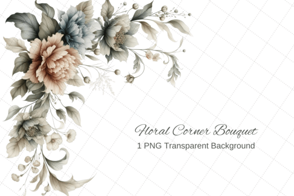 Download Watercolor Floral Corner Border PNG - Watercolor Collection