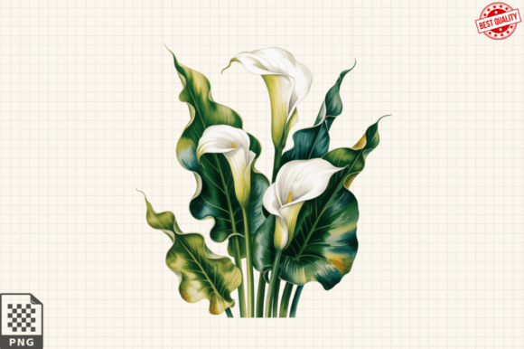 Download Watercolor Calla Lily Flower ClipArt's - Watercolor Collection