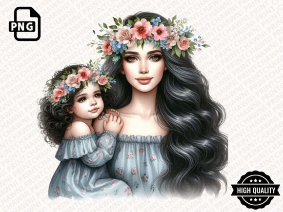 Download Watercolor Mother's Day Floral Clipart - Watercolor Collection