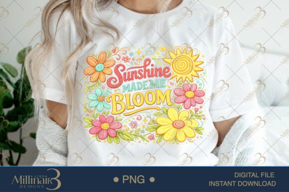 Download Sunshine Made Me Bloom PNG Watercolor - Premium Resources