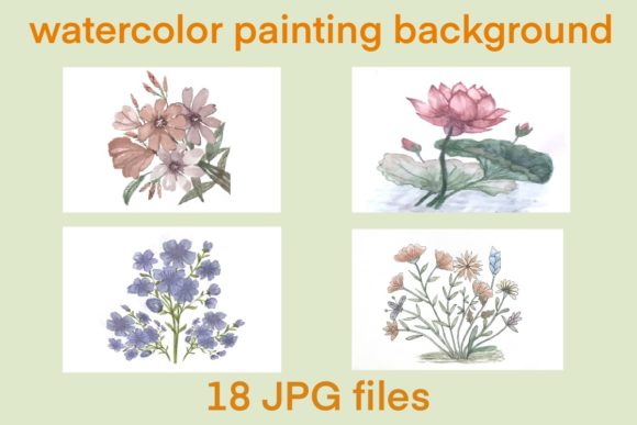 Download Watercolor Painting Flower  Art Print - Watercolor Collection