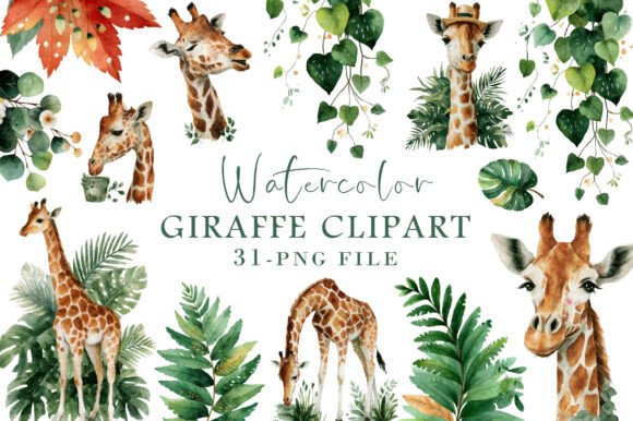 Download Watercolor Giraffe Clipart - Watercolor Collection