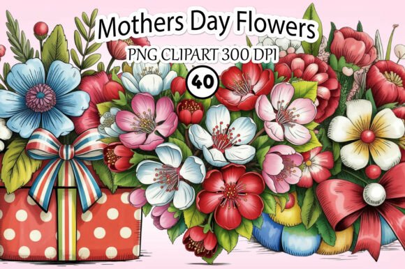Download Watercolor Mother’s Day Flowers Clipart - Watercolor Collection