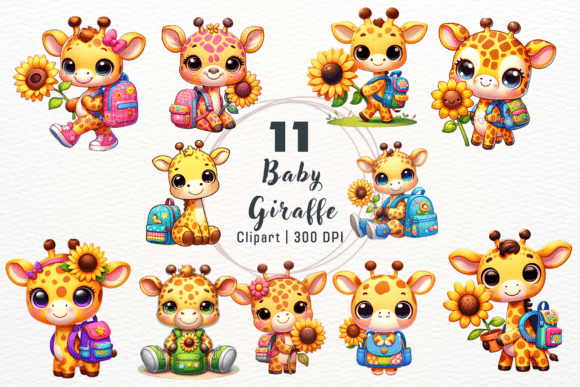 Download Watercolor Baby Giraffe Clipart - Watercolor Collection