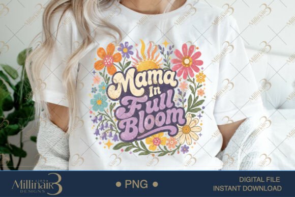 Download Mama in Full Bloom PNG, Watercolor Flora - Premium Resources