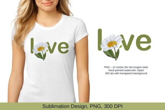 Download Watercolor Daisy Quote Sublimation - Watercolor Collection