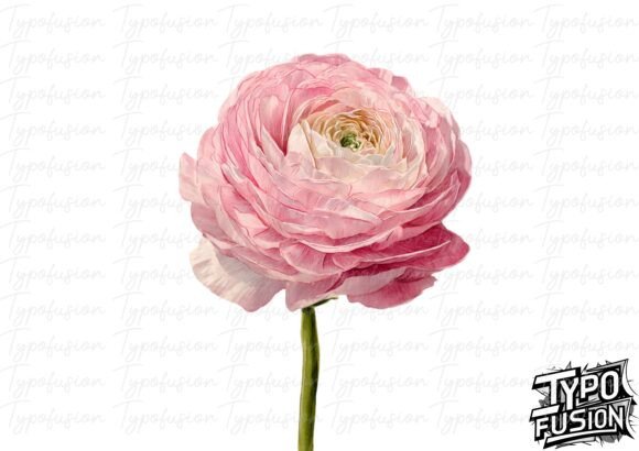 Download Watercolor Ranunculus Bloom PNG - Watercolor Collection