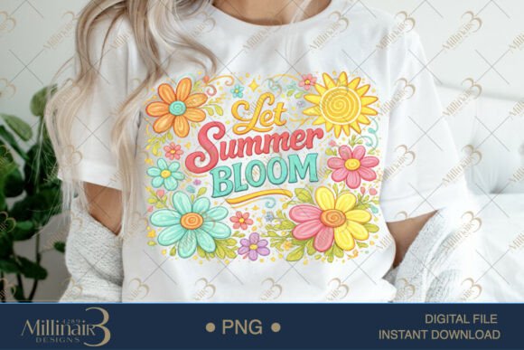 Download Let Summer Bloom PNG Watercolor Floral D - Watercolor Collection