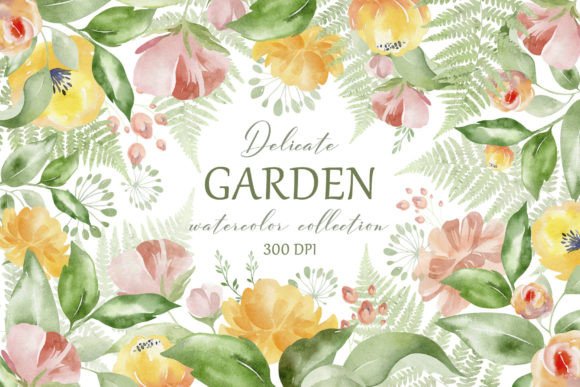 Download FLOWER GARDEN Watercolor Flower Set - Watercolor Collection
