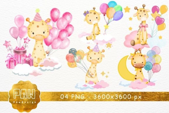 Download Cute Giraffe Watercolor Clipart - Watercolor Collection