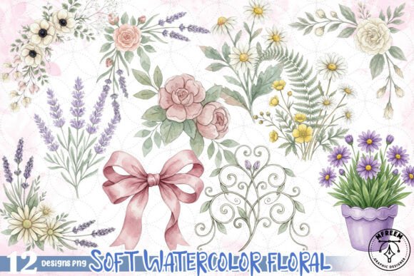 Download Soft Watercolor Floral PNG - Watercolor Collection