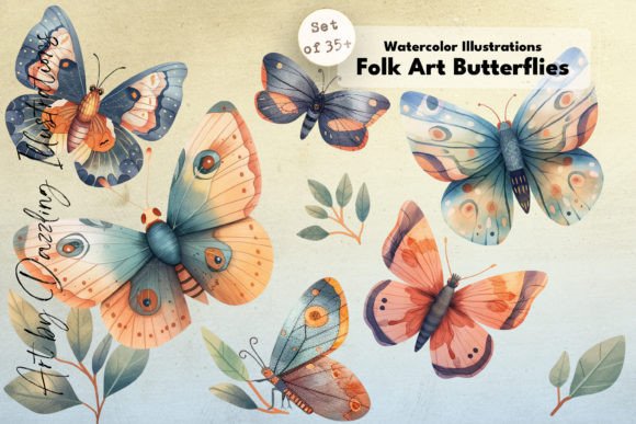 Download Whimsical Watercolor Butterflies - Watercolor Collection