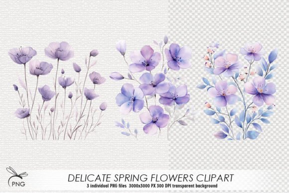 Download Watercolor Flowers Cliparts - Watercolor Collection